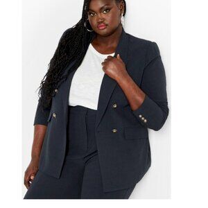 City Chic Kiana Jacket Navy Size 20 (Large) NWT